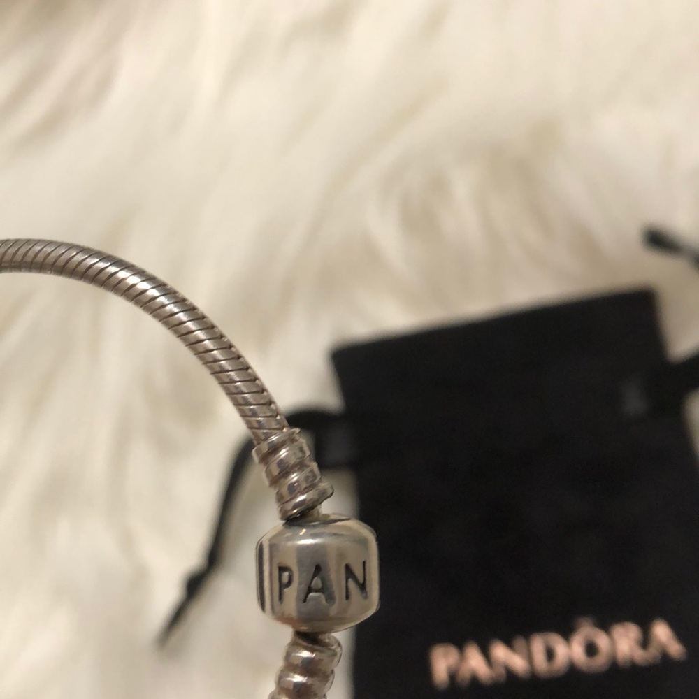 Pandora Charm Barrel Clasp bracelet 7.5” - Picture 3 of 4